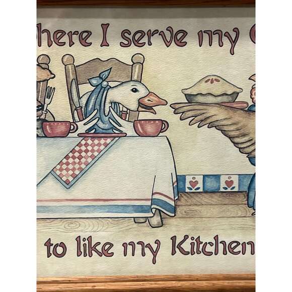 Country Kitchen Framed Print Kimberly Stenbo Figi Graphics 1990s Farm Animals - Picture 4 of 8